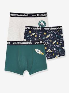 Jungenkleidung-Unterwäsche & Socken-3er-Pack Jungen Boxershorts „Explorer“