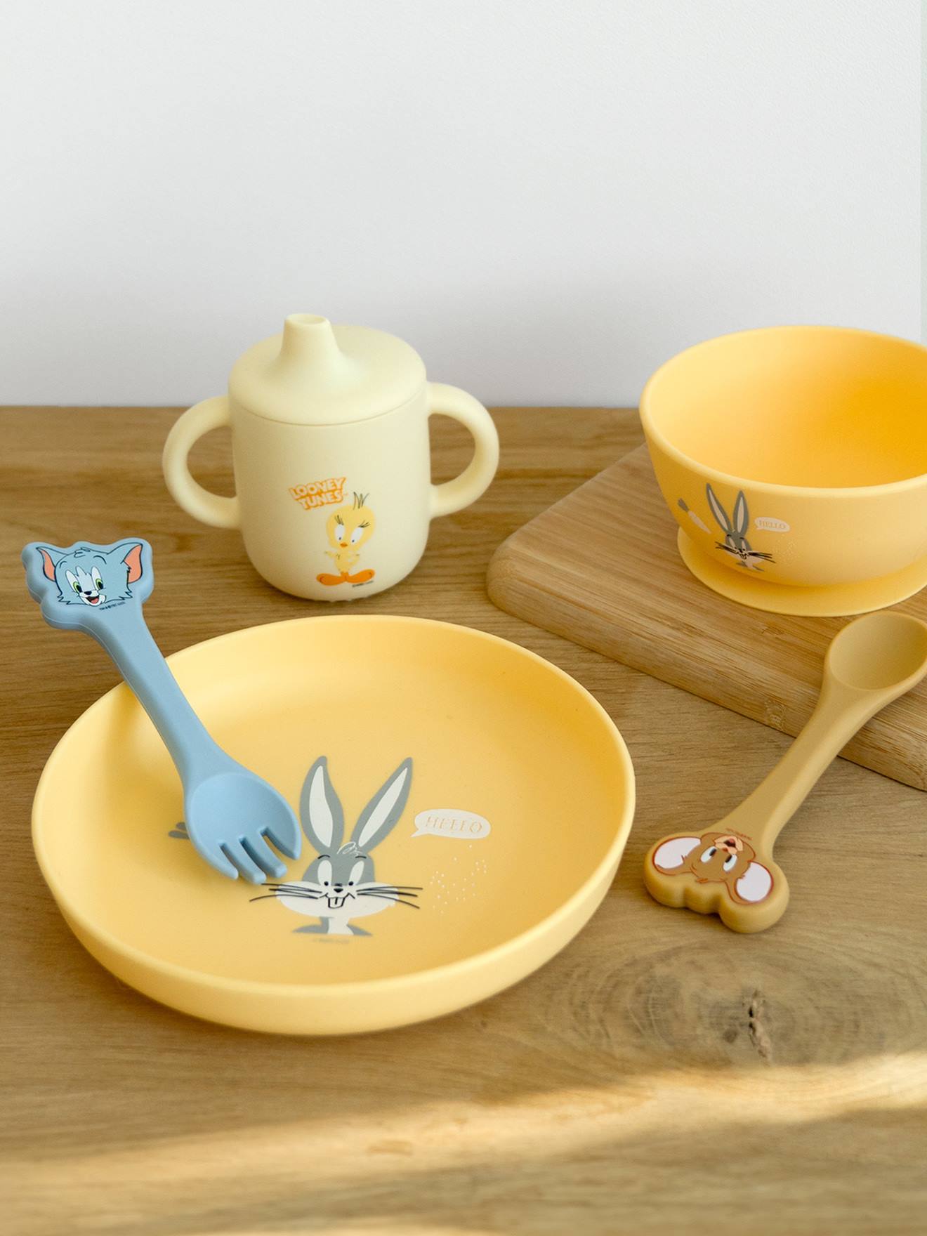Trinklernbecher aus Silikon mit Tweety-Motiv LOONEY TUNES