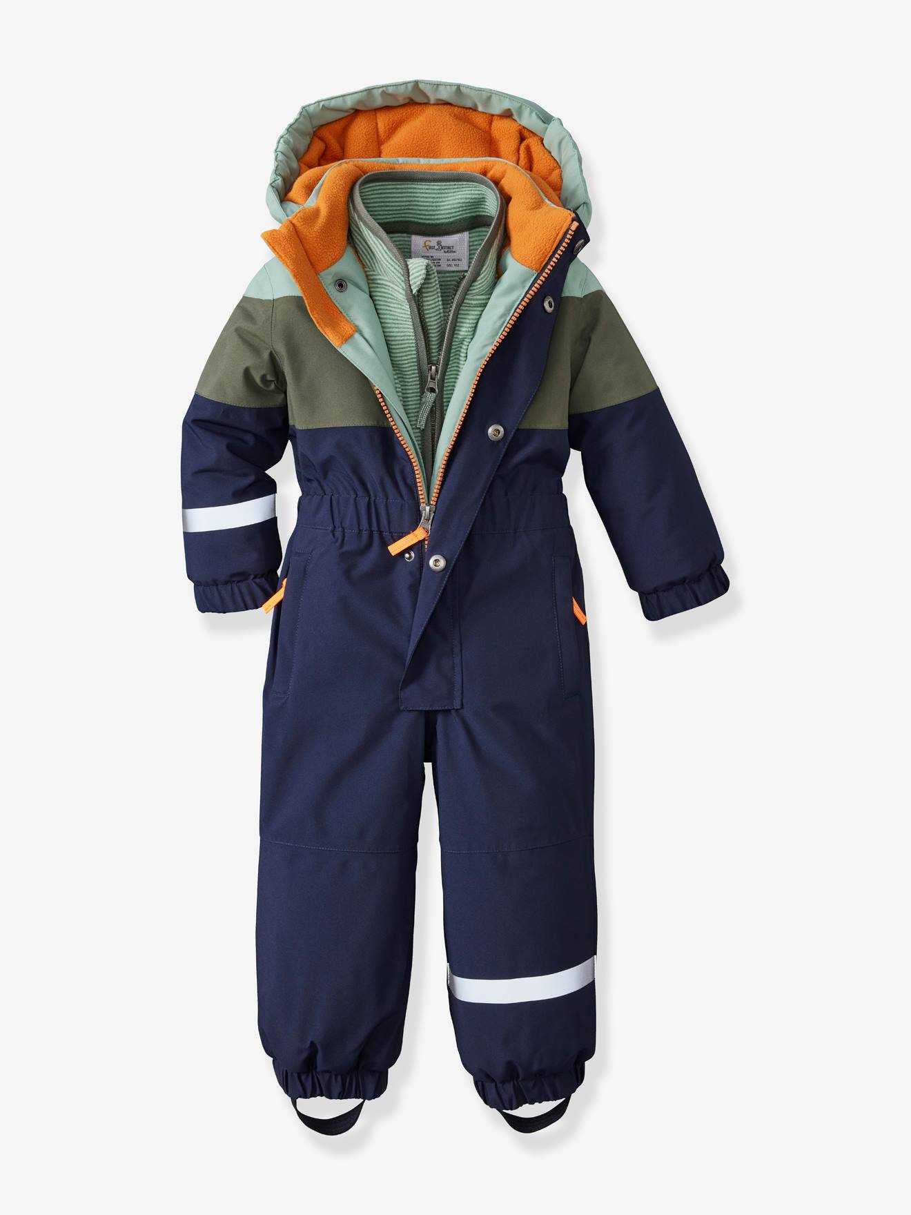 first instinct by killtec Kind Skibroek/functionele broek met riempjes en sneeuwvanger FISW 48 MNS SKI PNTS, dark rouge, 98/104, 43392-000