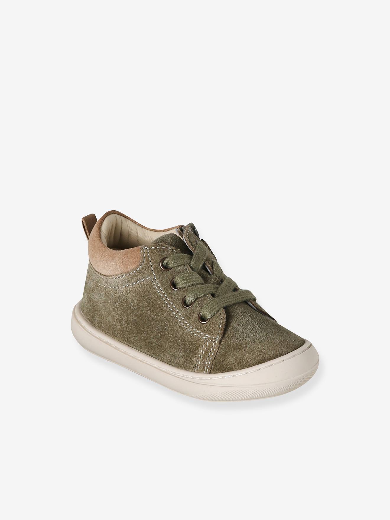 Baby Lauflernschuhe mit Schnürung aus weichem Leder