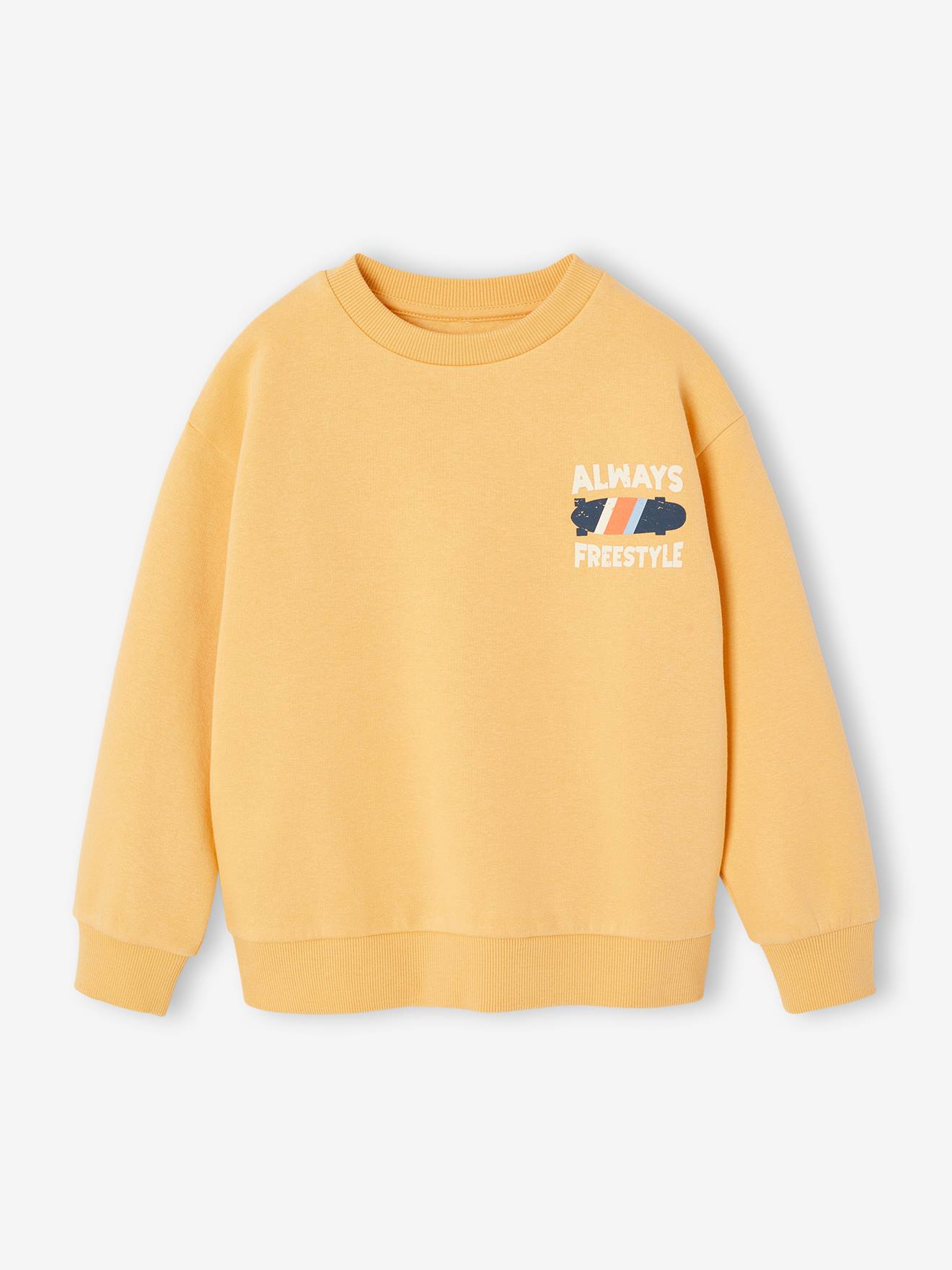 Rundhals-Sweatshirt Jungen pastell