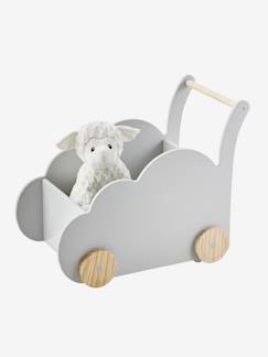 Kinderzimmer-Aufbewahrung-Spielzeugkisten & Truhen-Kinderzimmer Fahrbare Spielzeugkiste „Wolke“