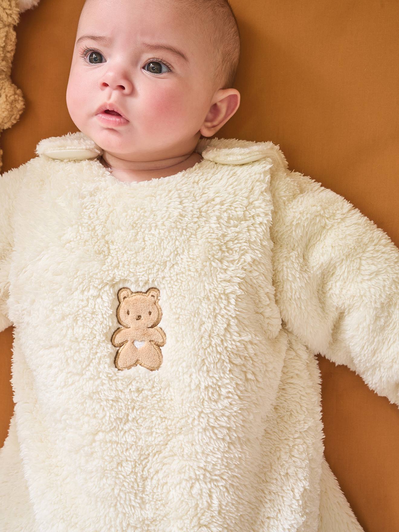 Baby Winterschlafsack KLEINER BÄR mit abnehmbaren Ärmeln