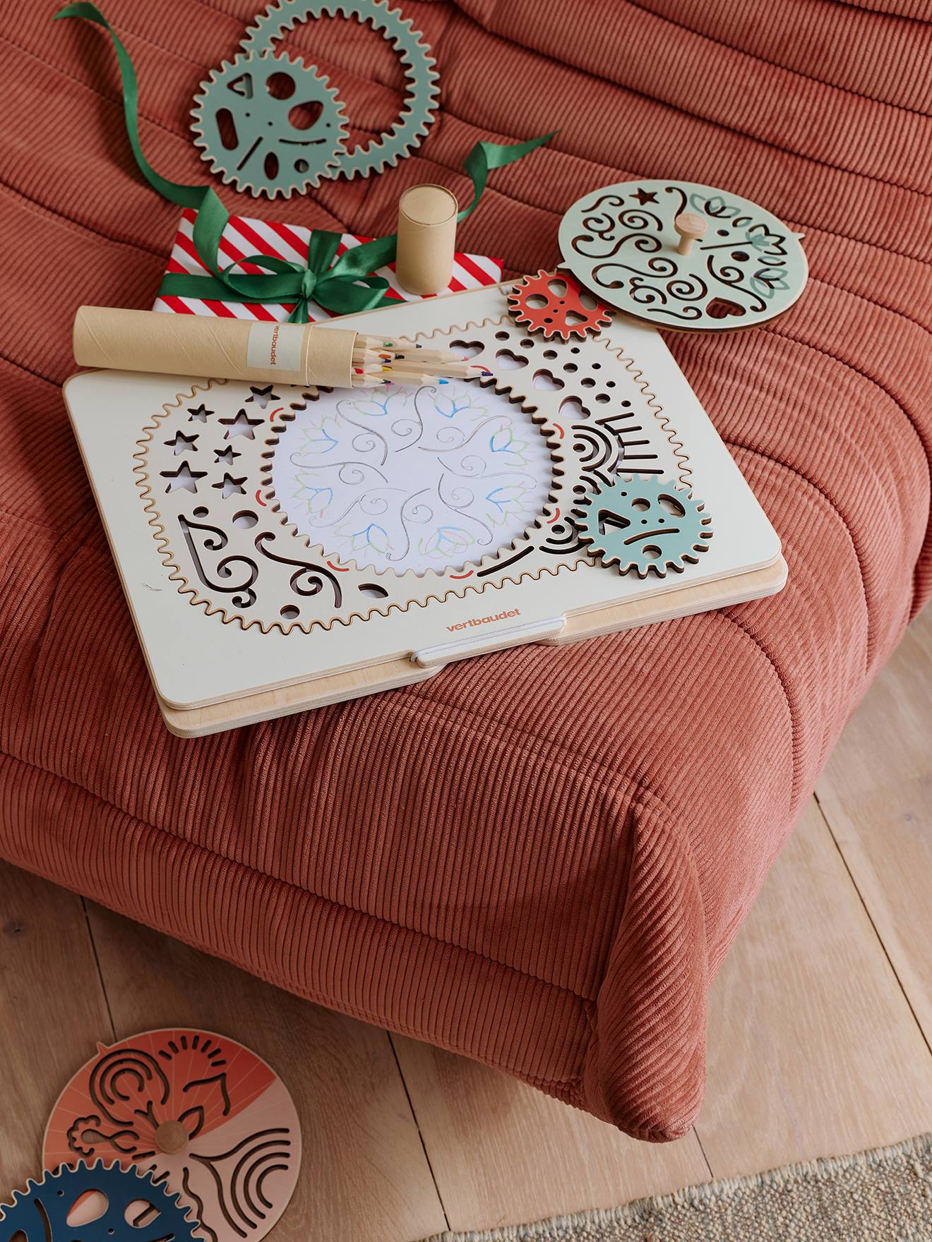 Kreativ-Set Spiralen und Mandalas aus FSC®-Holz