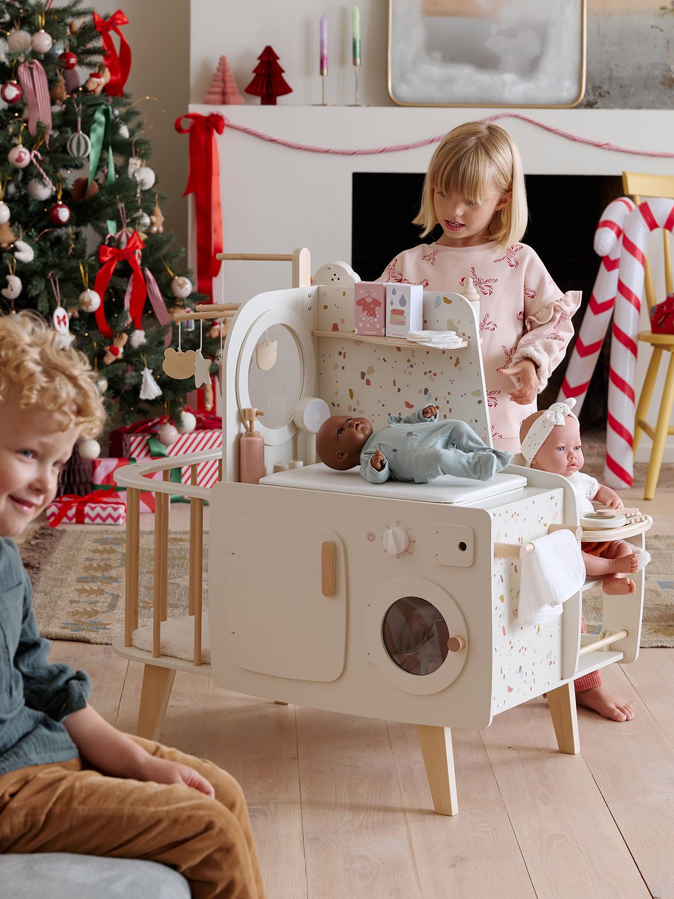 Puppen-Babyzimmer aus Holz FSC®