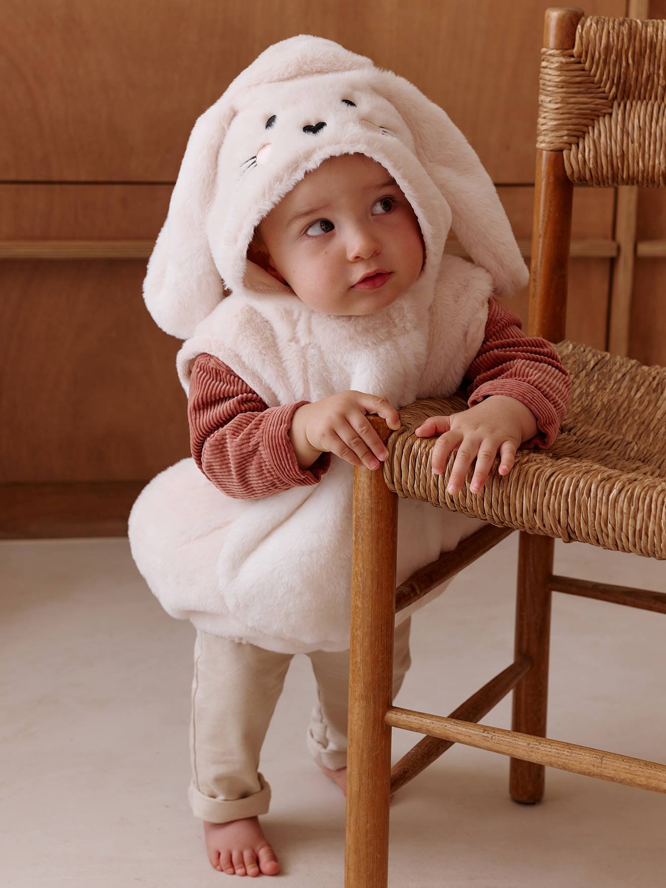 Baby Hasenkostüm aus Kunstfell