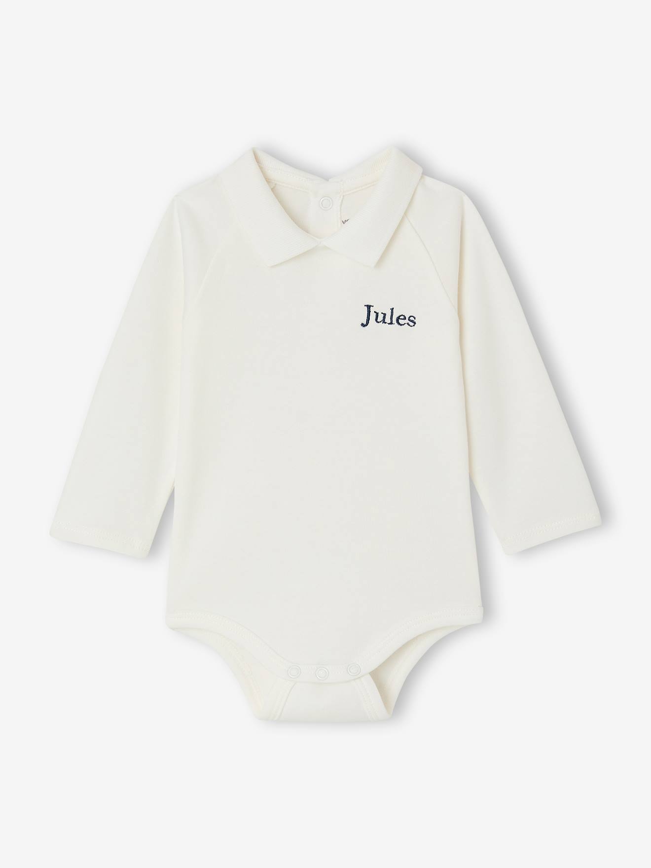 Langarmbody Baby Jungen mit Kragen Bio-Baumwolle
