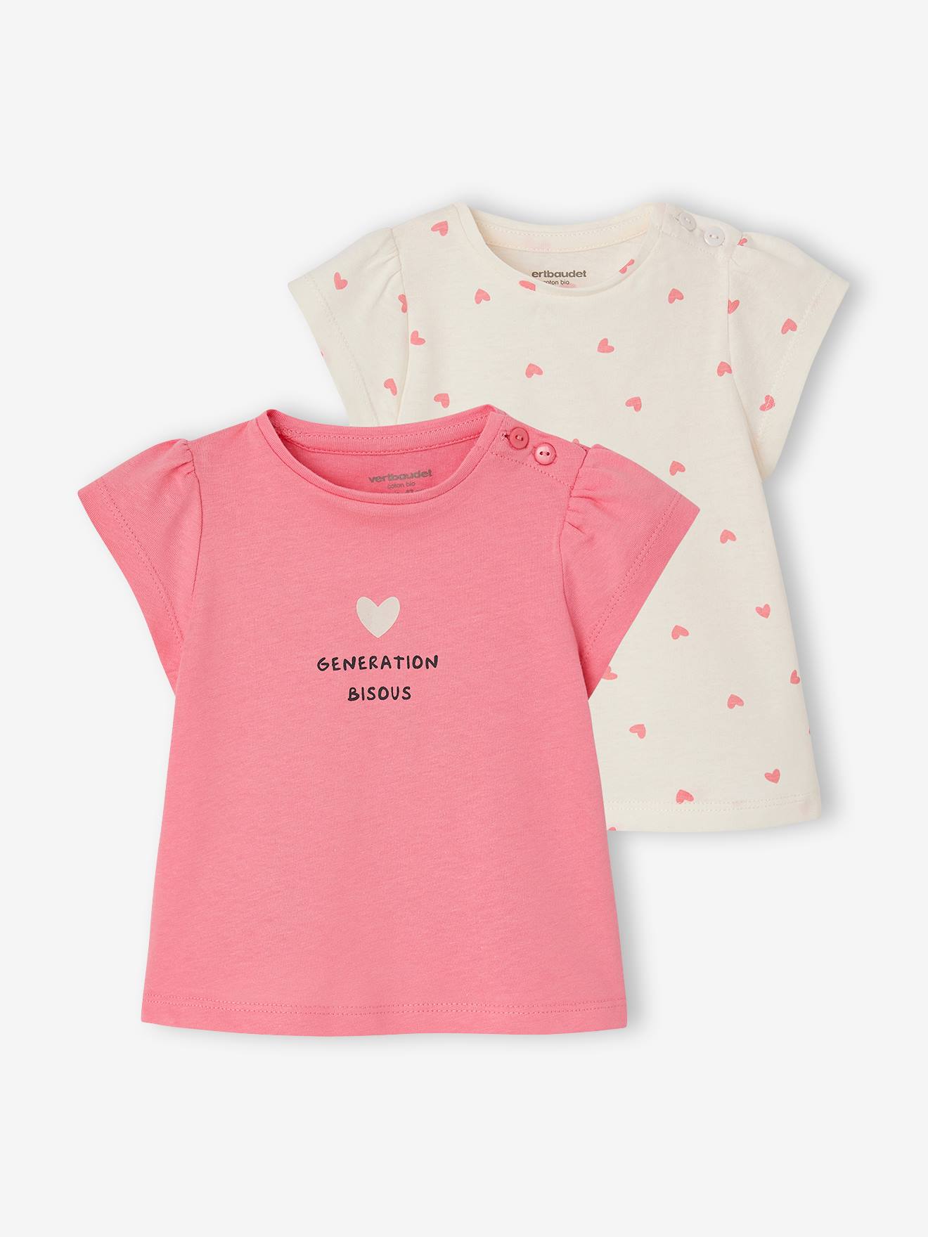2er-Pack Baby T-Shirts mit Fantasie-Print