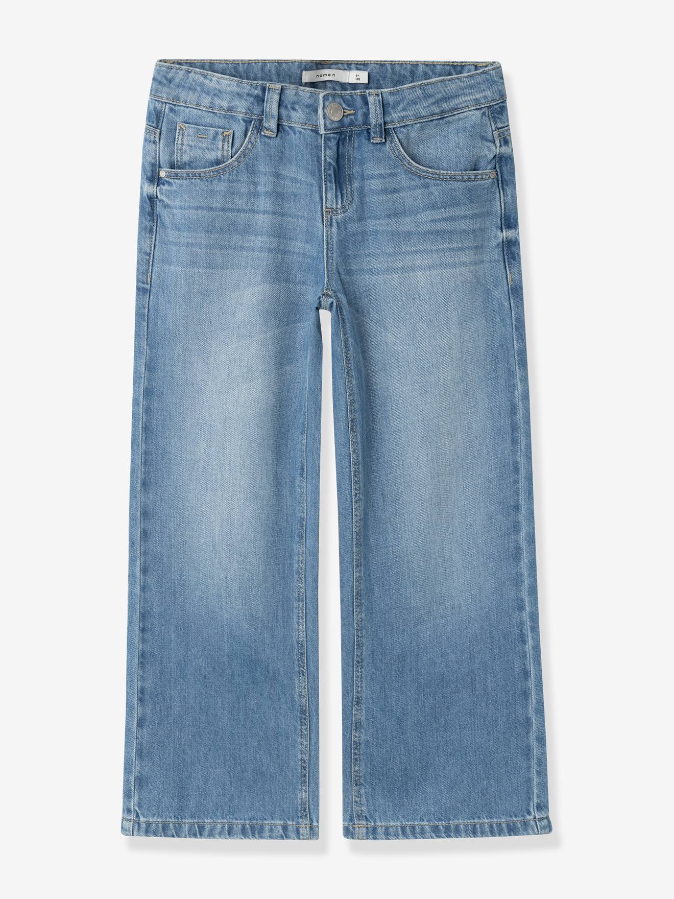 Name It Mädchen Jeansblau Weite Jeans