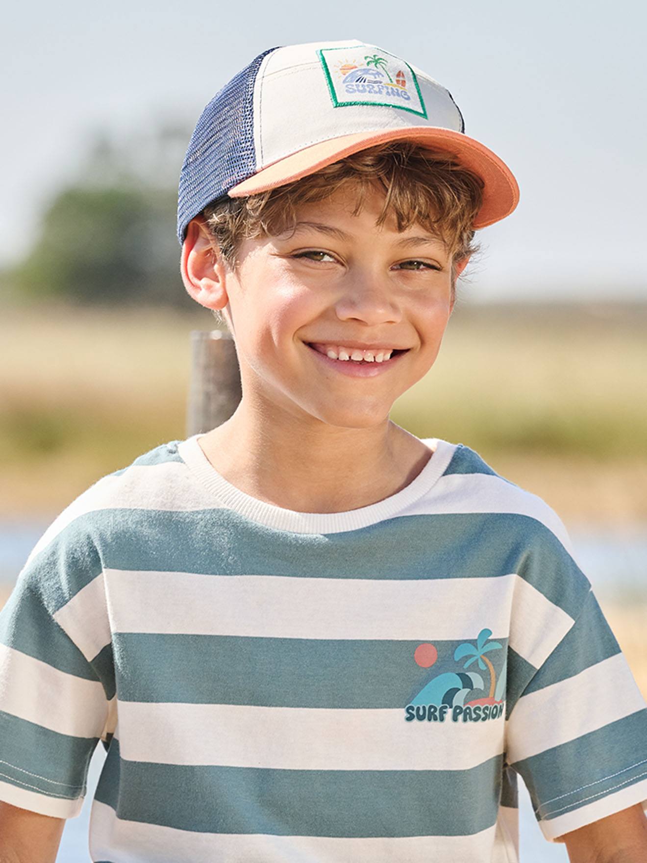 T-Shirt breite Streifen Jungen