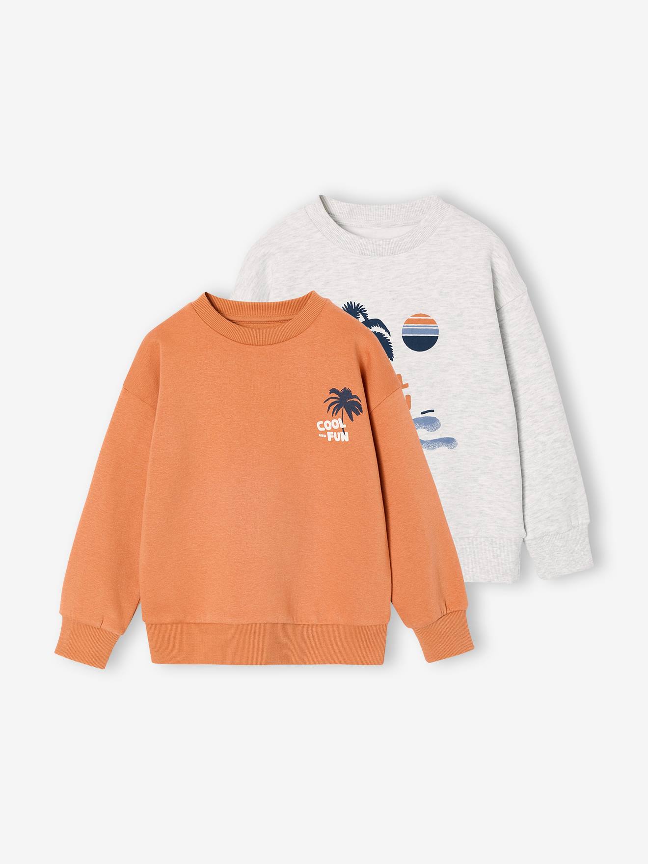 2er-Pack Sweatshirts Cool & Fun Jungen farbe