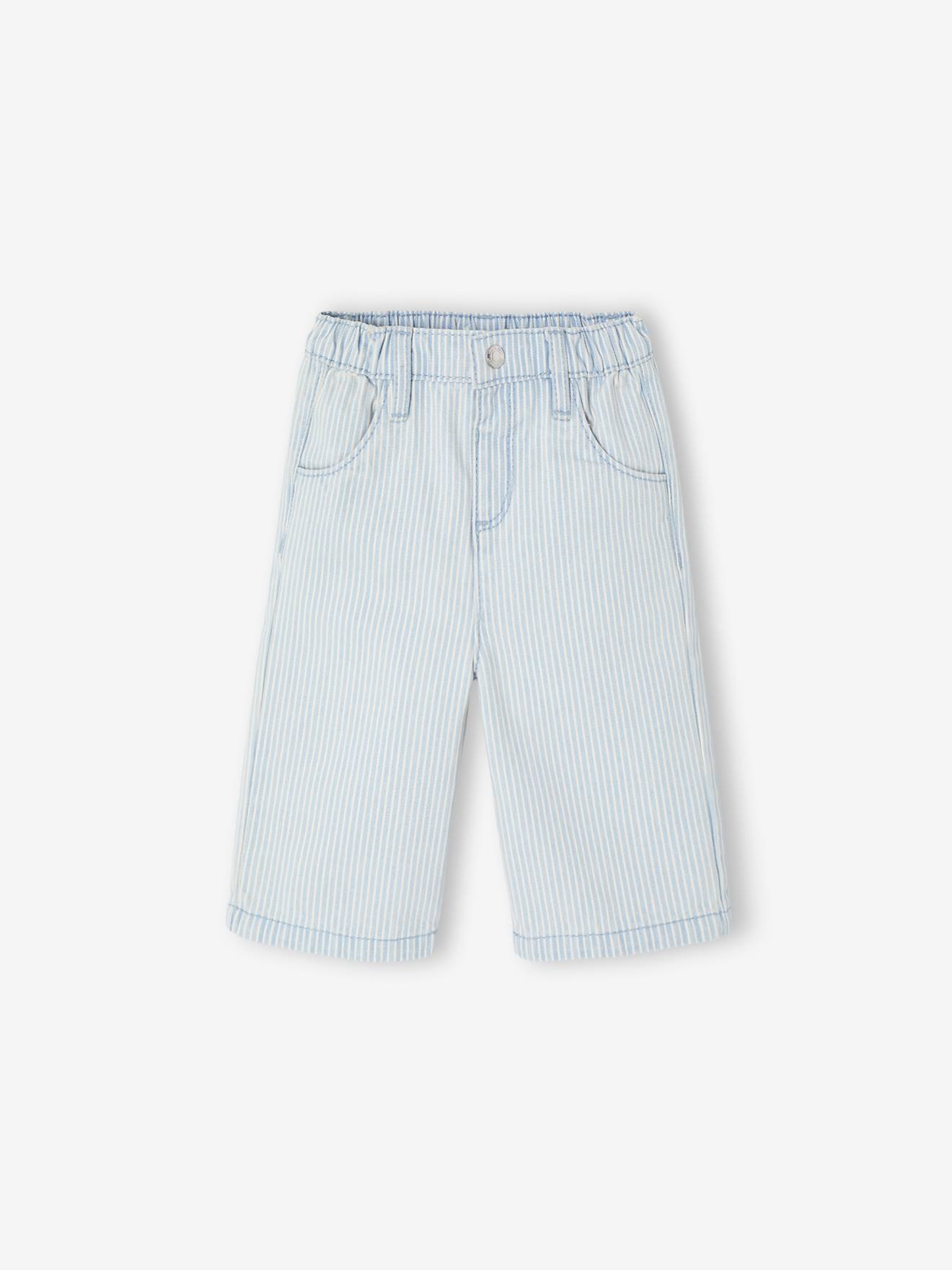 Weite Baby Hose mit feinen Streifen