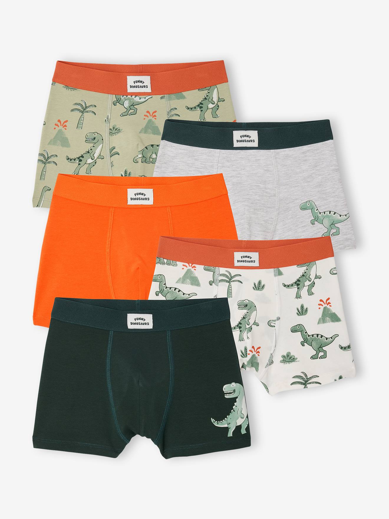 5er-Pack Boxershorts DINO
