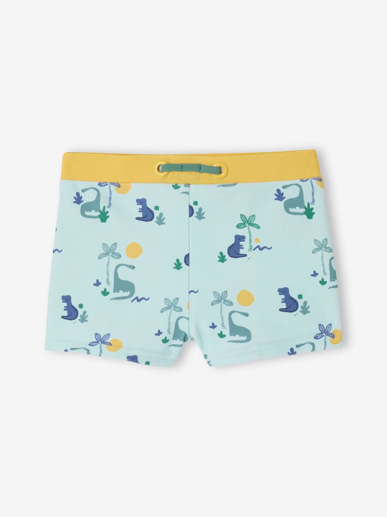 Baby Badehose mit Dino-Motiv und Kontrast-Dehnbund