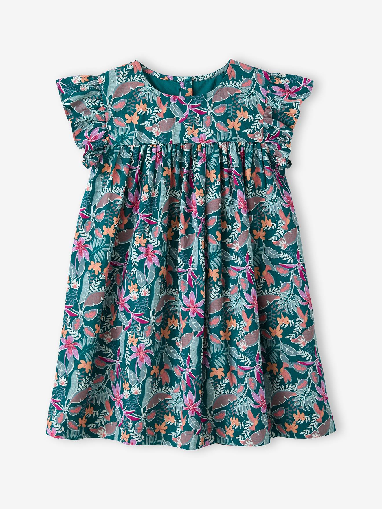 Kurzärmeliges Mädchen Sommerkleid