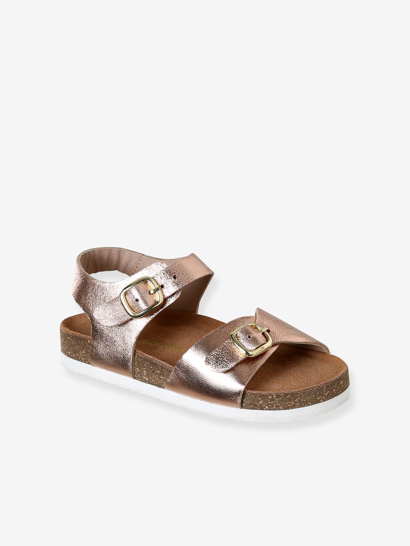 Kinder Leder-Sandalen mit 2 verstellbaren Riemen