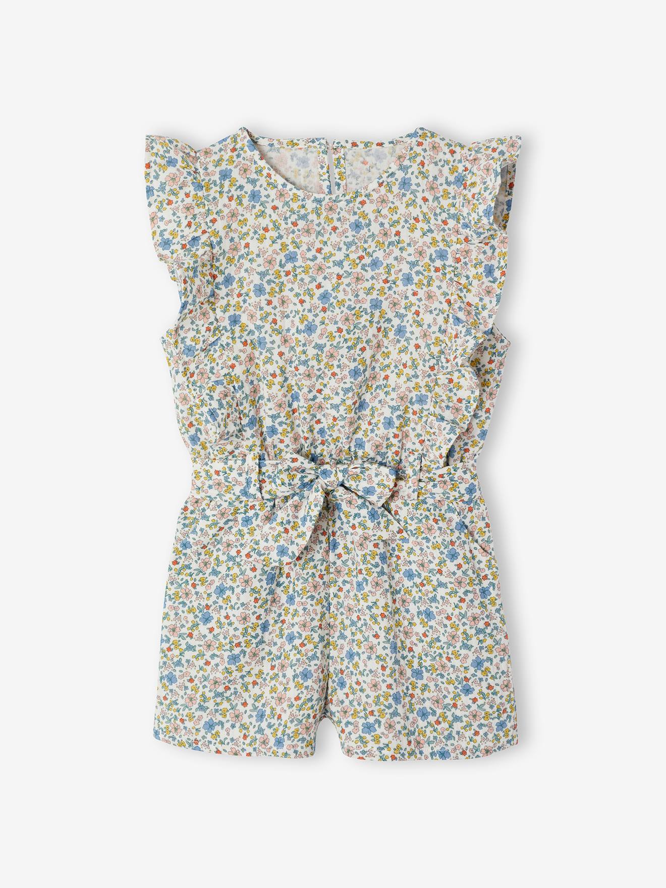 Kurzer Mädchen Jumpsuit mit Volants