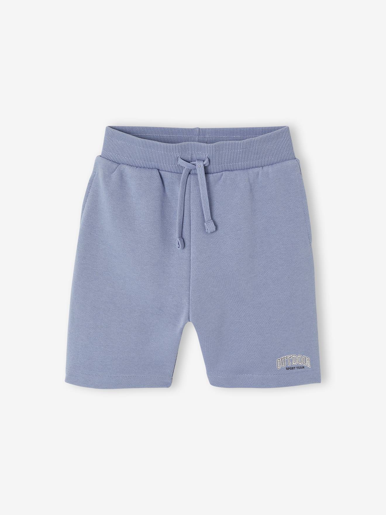 Sport-Shorts Jungen mit Print am Bein mittel