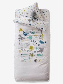 Dekoration & Bettwäsche-Kinderbettwäsche-Bettwäsche-Kinder Schlafsack-Set „Ozean“ ohne Innendecke Oeko-Tex