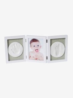 Dekoration & Bettwäsche-Dekoration-Bilder, Poster & Sonstiges-Baby Abdruck-Set mit Bilderrahmen