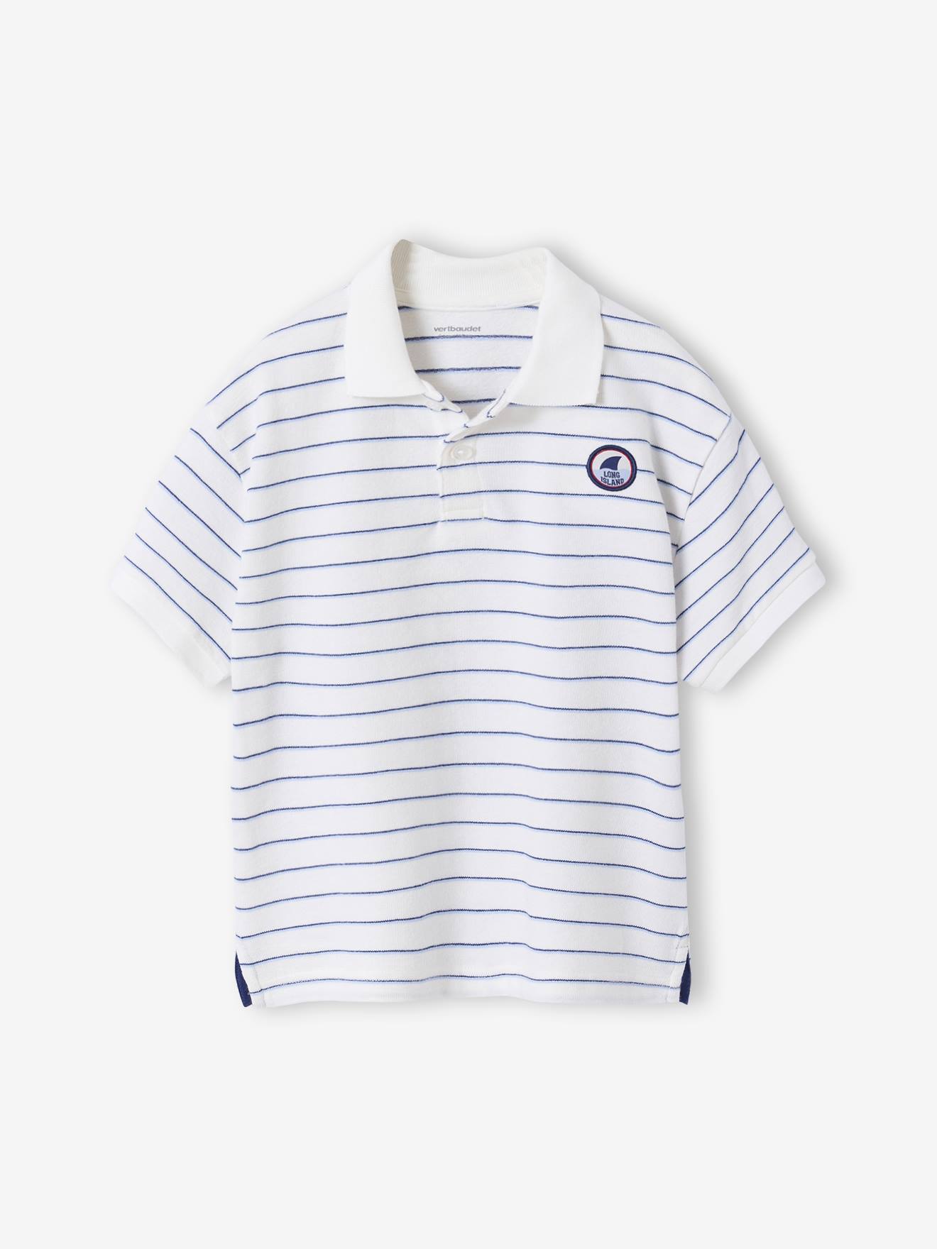 Gestreiftes Poloshirt Jungen mit Logo-Stickerei Long Island