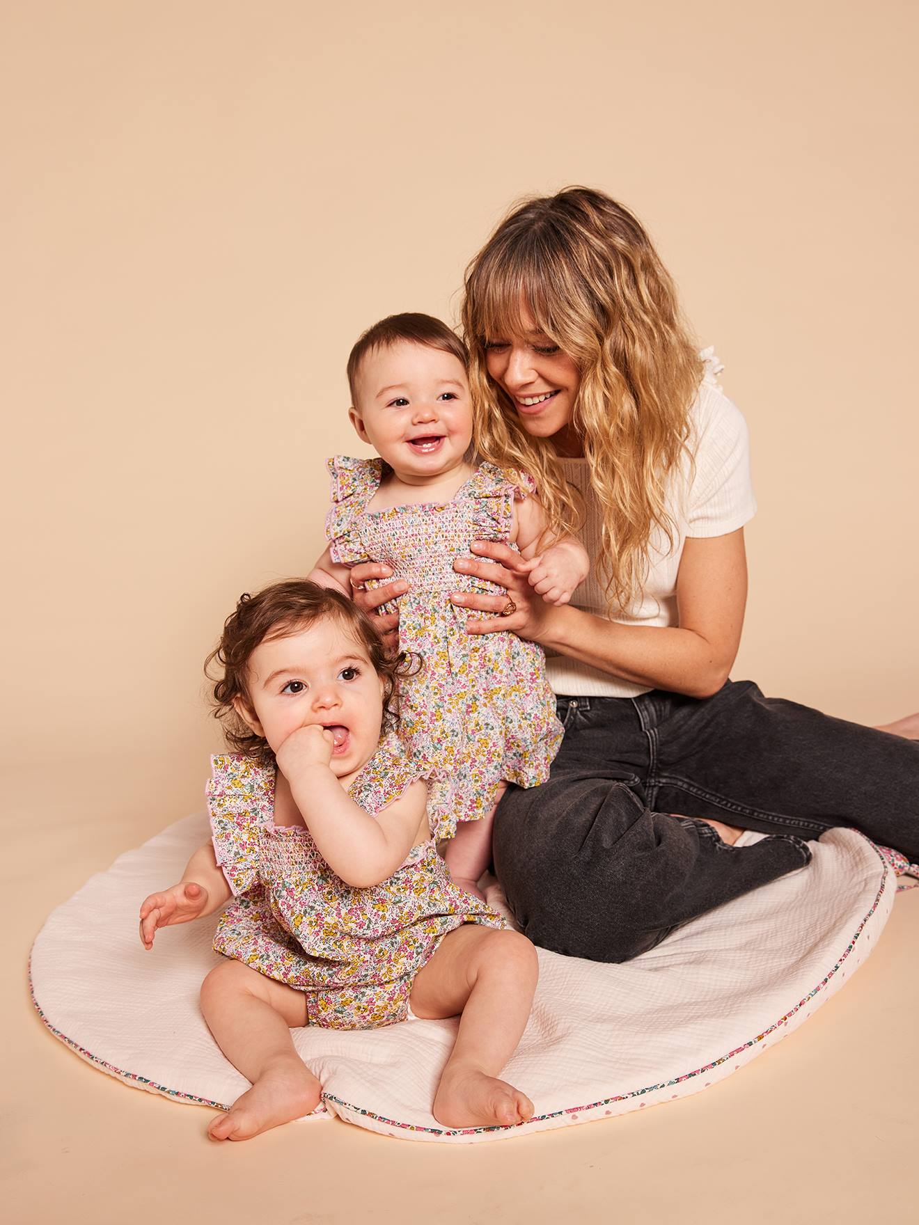 Baby Kleid mit Slip aus Bio-Baumwolle Geschwister-Capsule ENVIE DE FRAISE