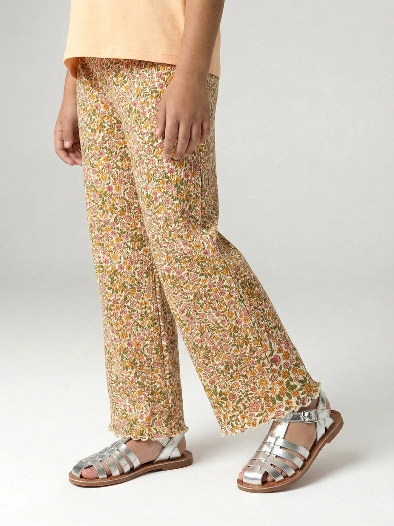 Hose aus Rippjersey Mädchen