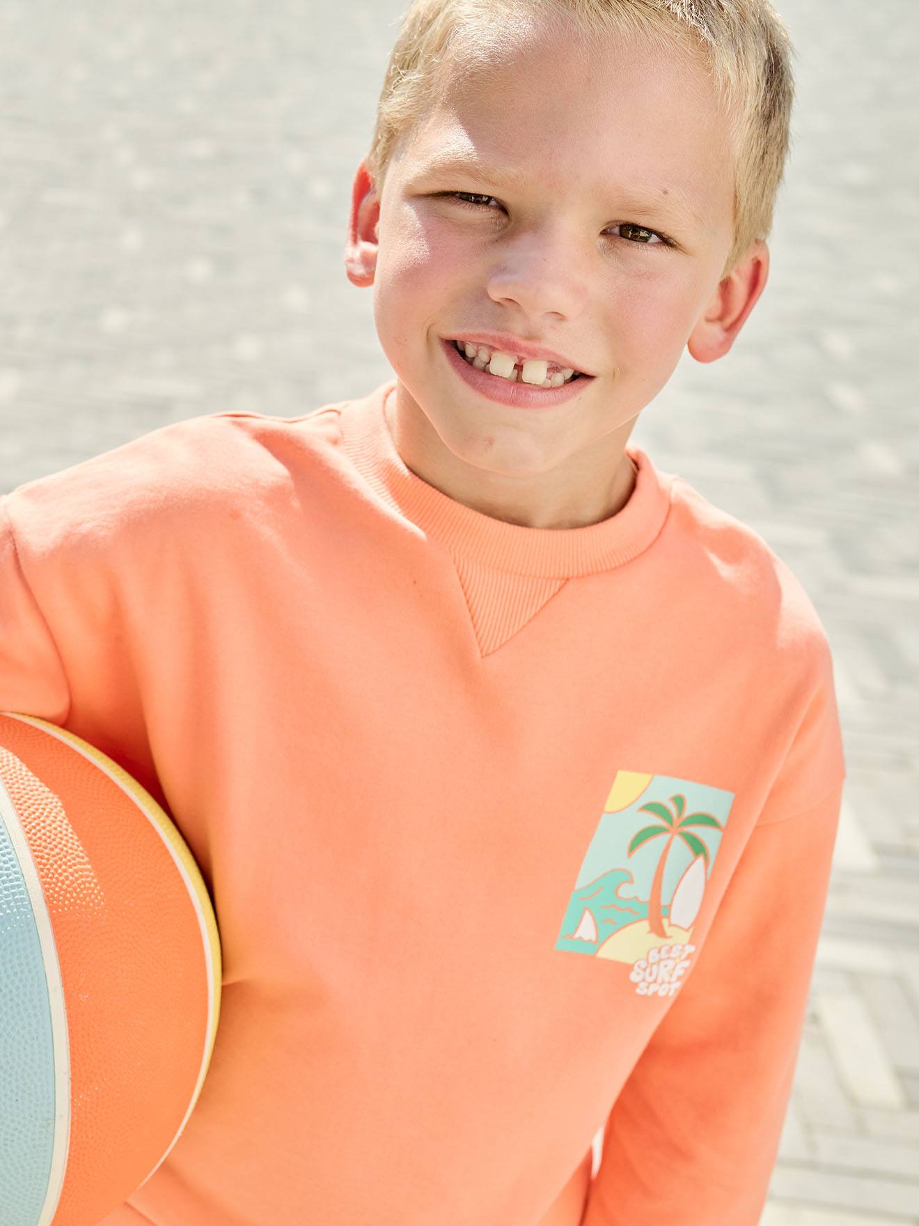 Jungen Sweatshirt mit Sommer-Motiv mango