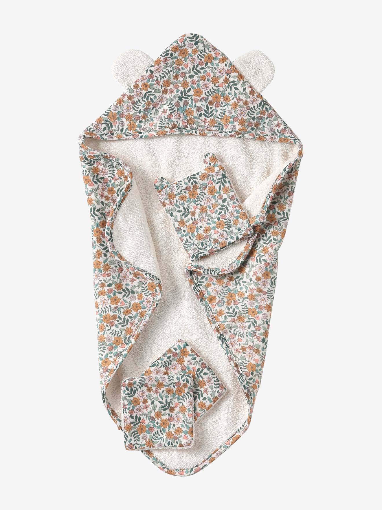 Puppen-Set VINTAGE BLUMEN: Badetuch