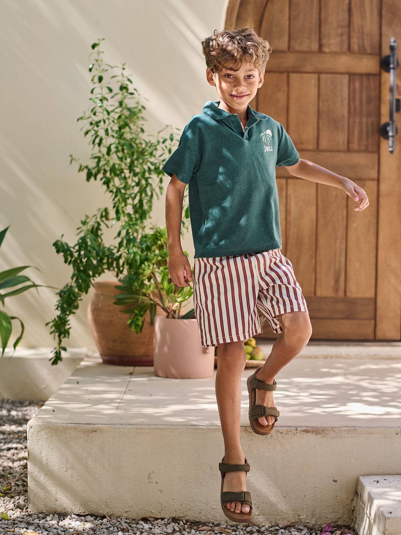 Gestreifte Bermudas für Jungen