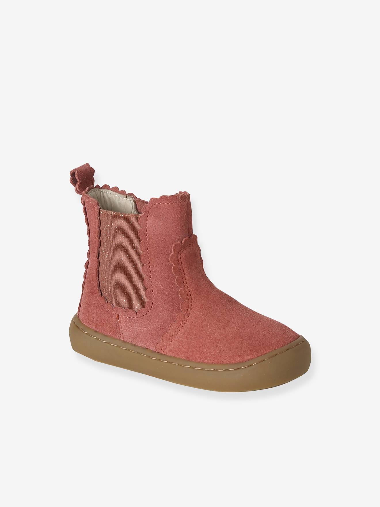Baby Chelsea-Boots aus Leder mit Reißverschluss