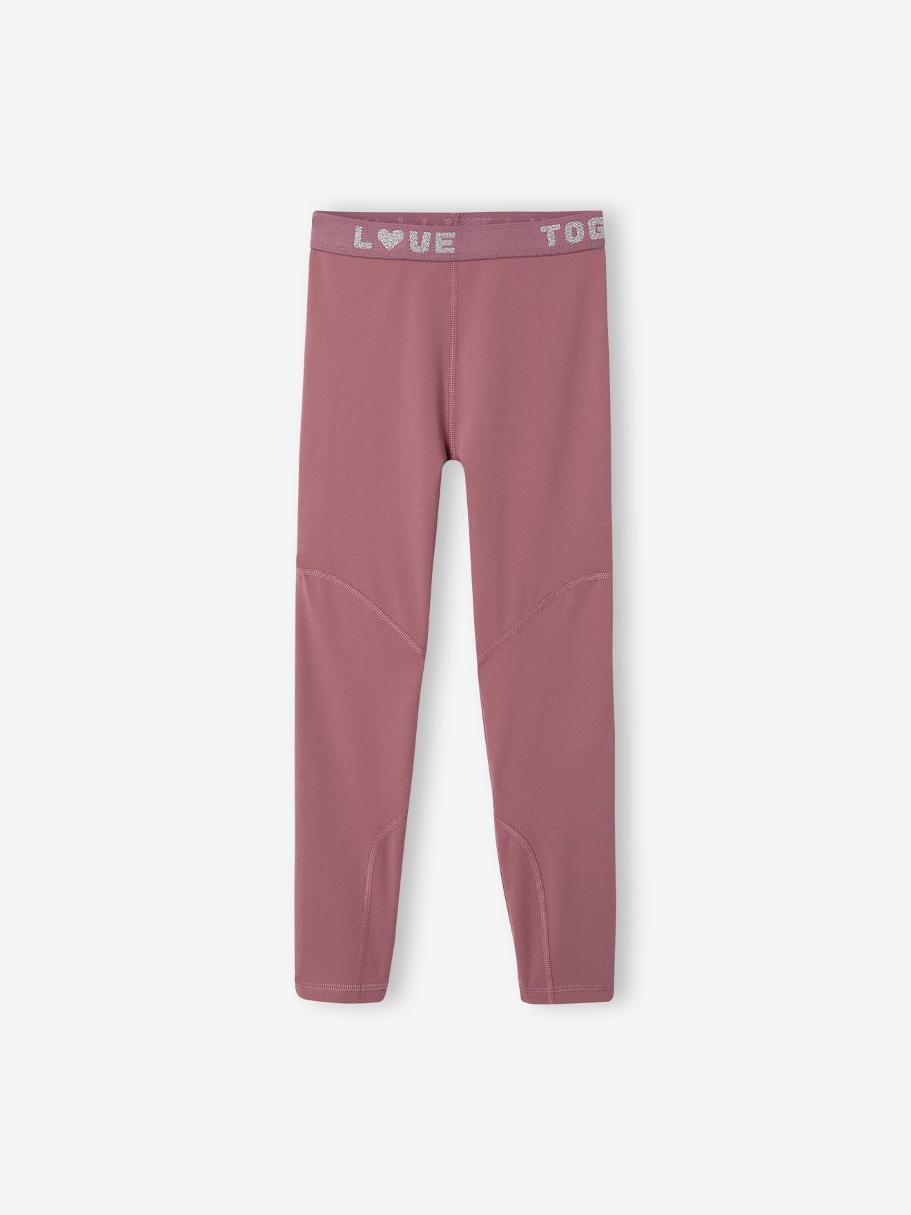 Leggings Mädchen Schriftzug LOVE TOGETHER am Gummibund