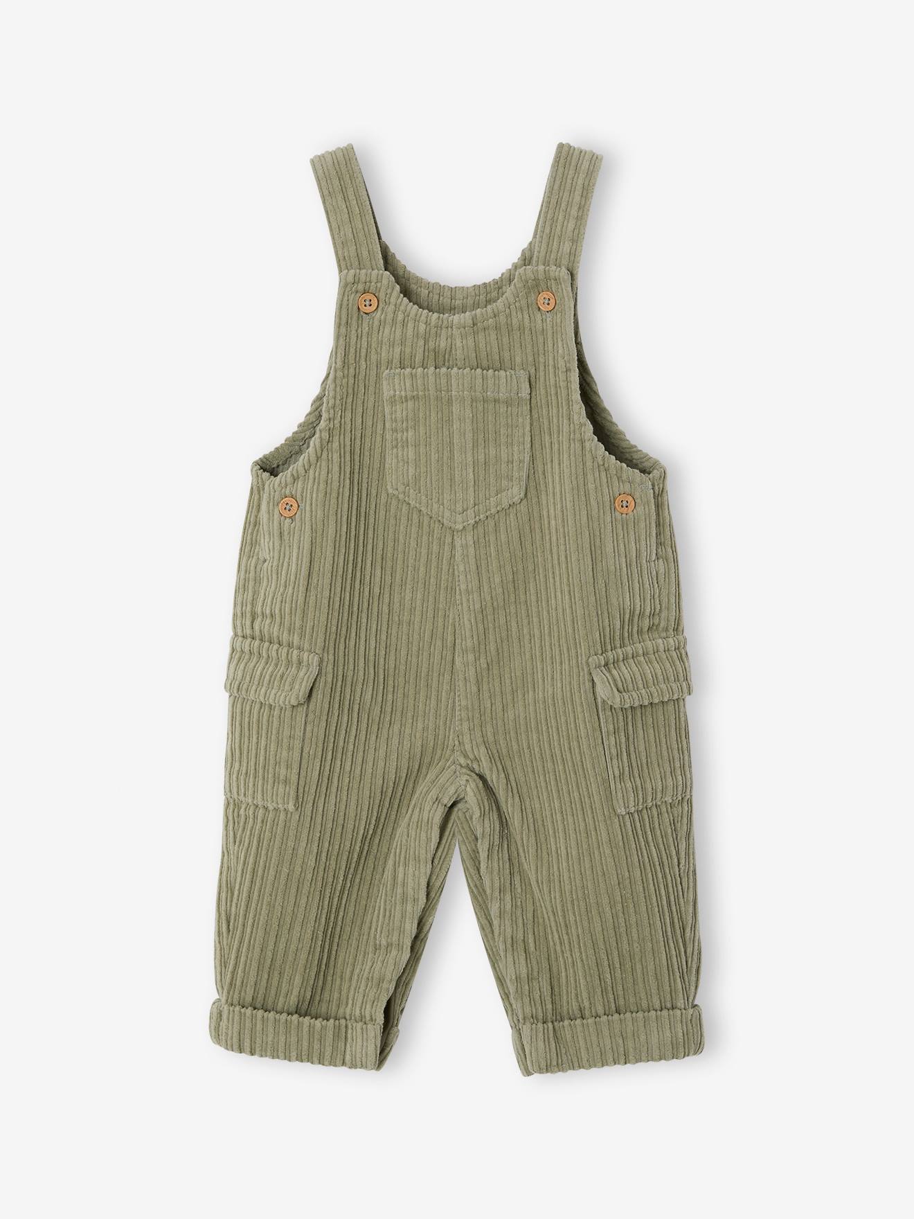Cord-Latzhose Baby Jungen mit Druckknöpfen n