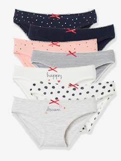 Maedchenkleidung-Unterwäsche, Socken, Strumpfhosen-7er-Pack Mädchen Slips BASIC Oeko-Tex