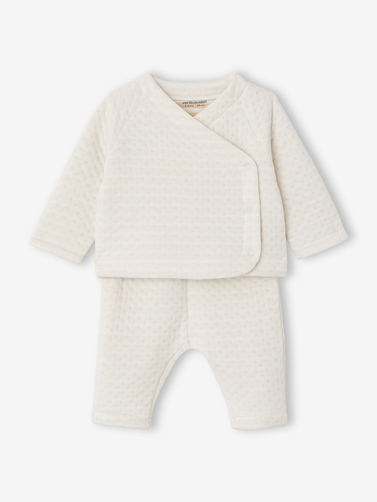 Baby-Set aus Wickeljacke und Hose personalisierbar