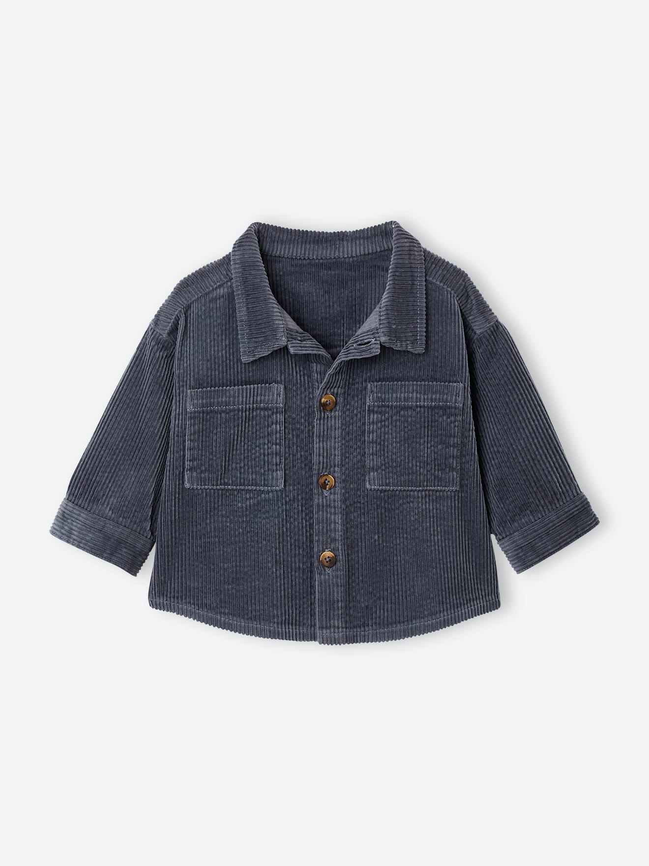 Cord-Hemdjacke Baby Jungen mit Knopfleiste