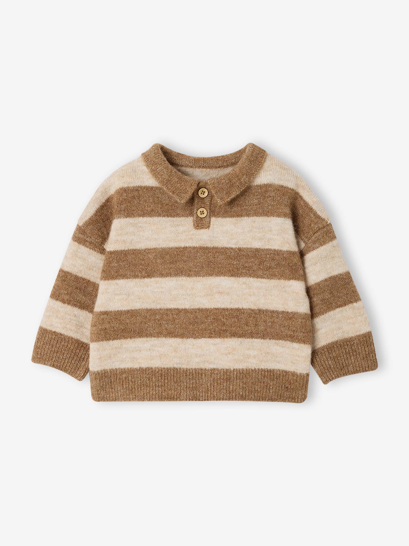Baby Pullover mit Polo-Kragen