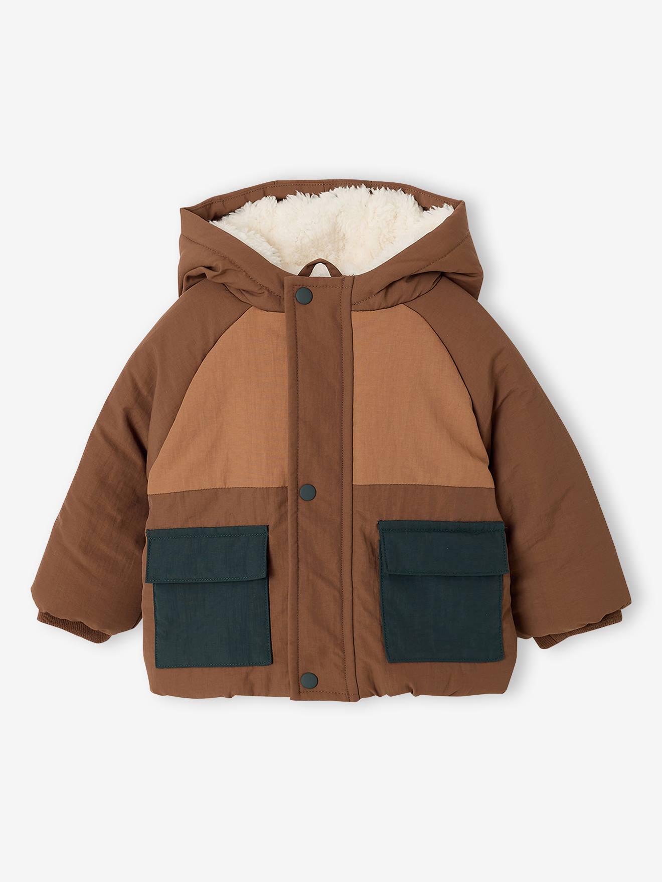 Baby Steppjacke in Colorblock