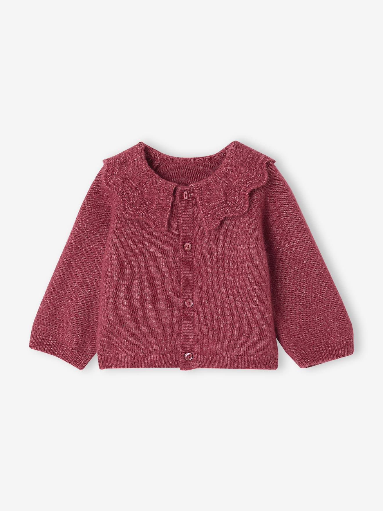 Baby Strickjacke mit Kragen
