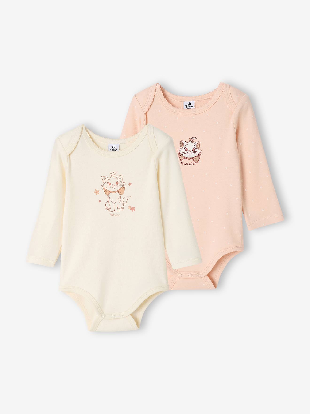 2er-Pack Baby Schlupfbodys Disney Animals MARIE Aristocats hell