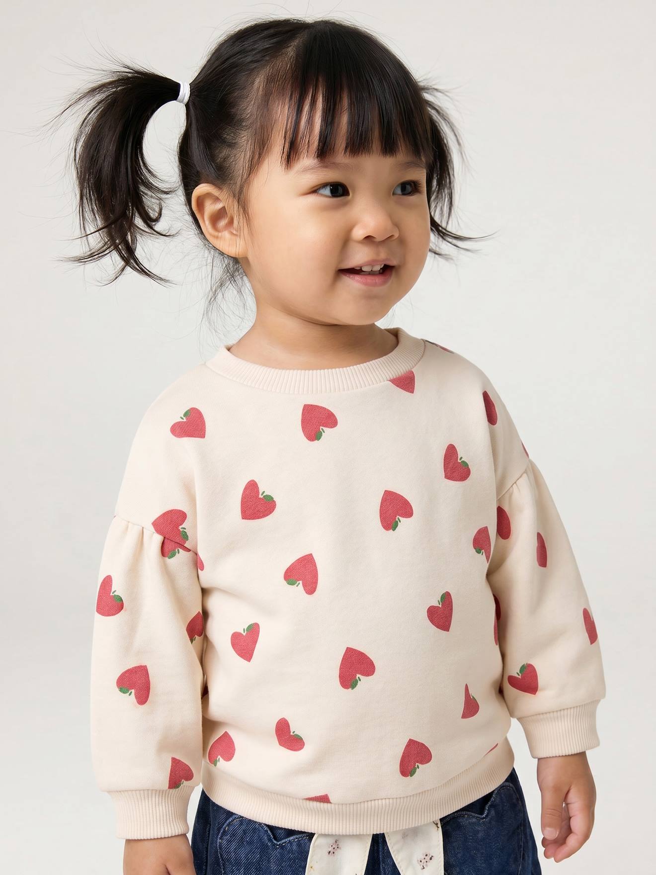 Baby Sweatshirt mit Herzenmotive