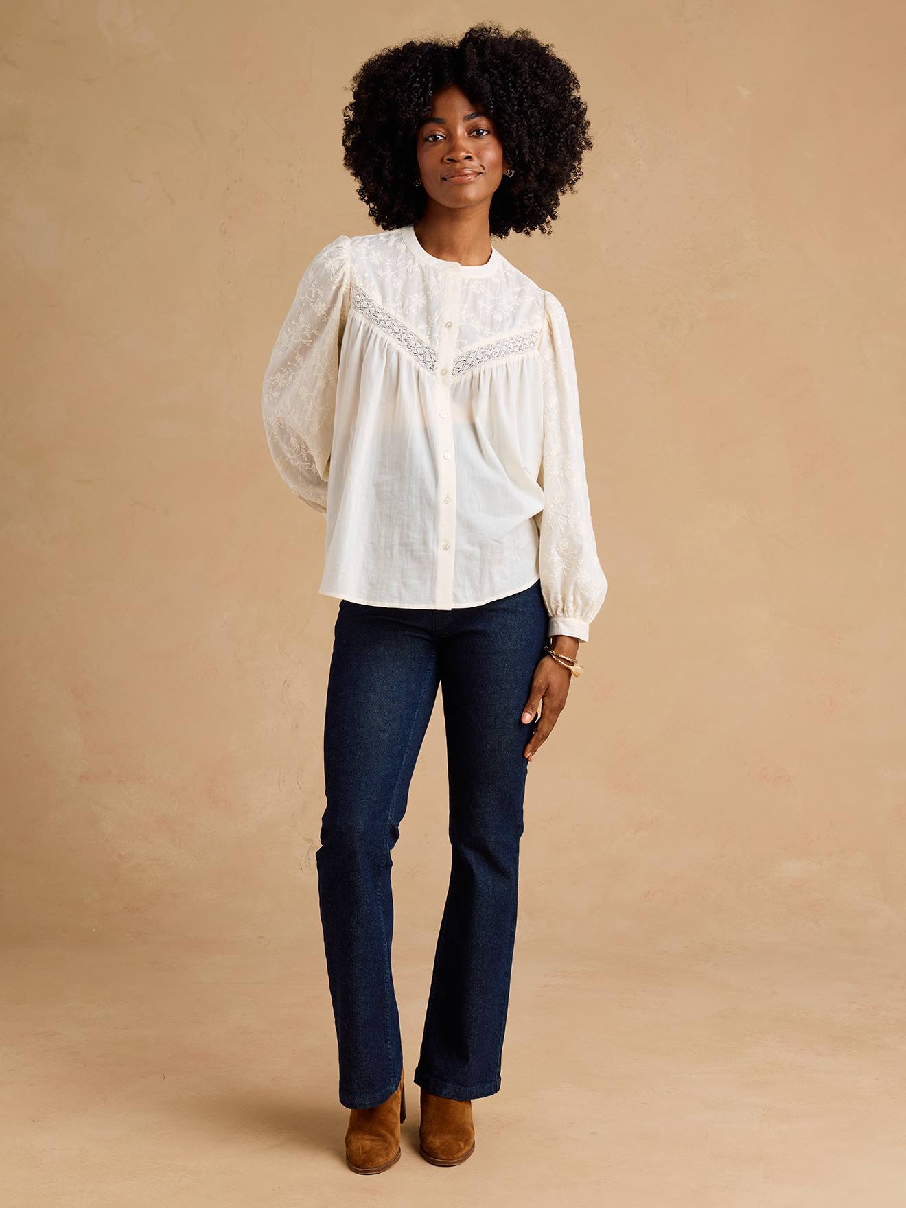 Umstandsjeans Flare mit abnehmbarem Stretch-Einsatz ENVIE DE FRAISE