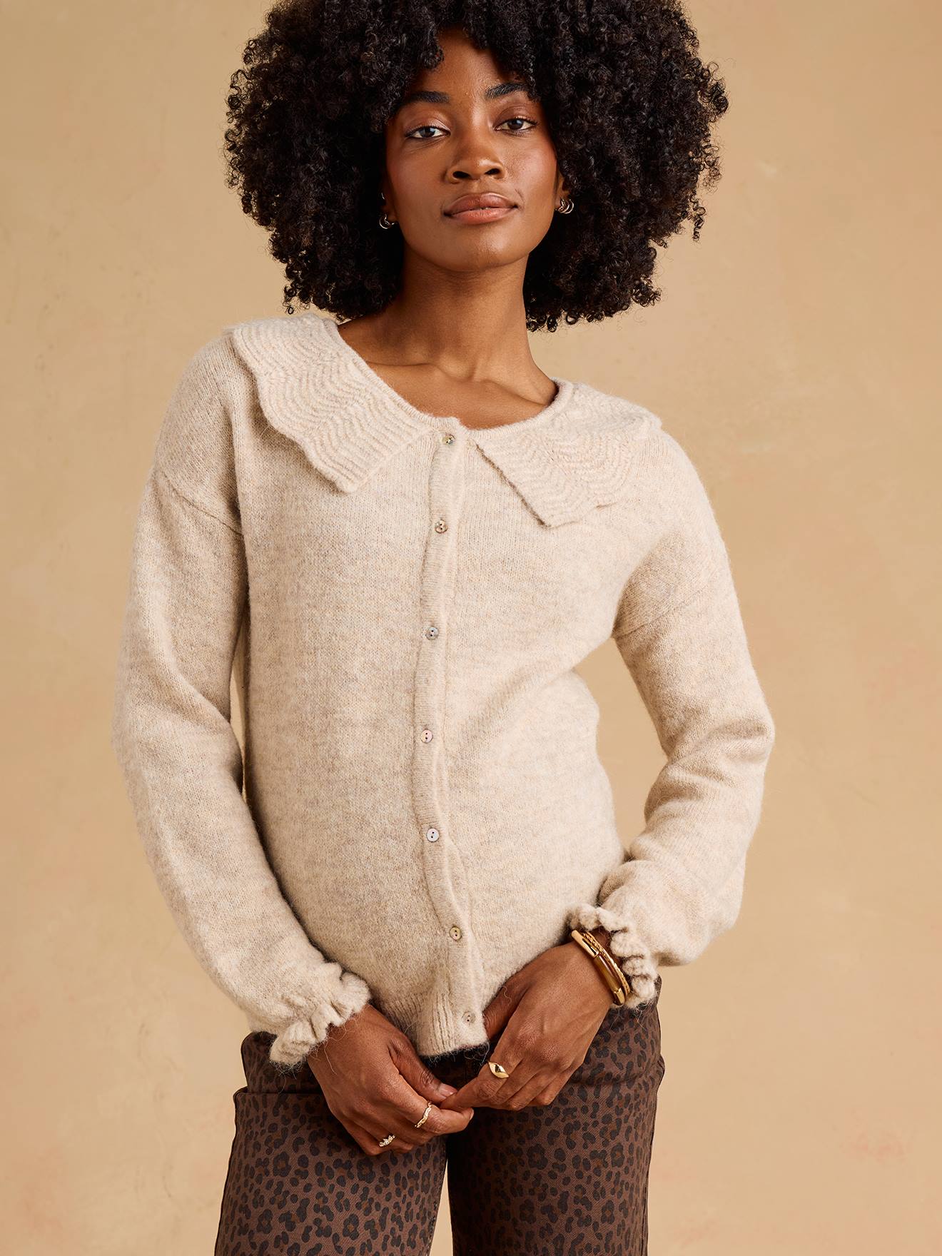 Pullover mit Zierkragen für Schwangerschaft & Stillzeit ENVIE DE FRAISE