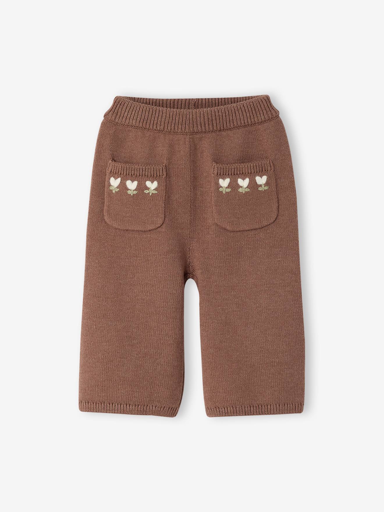 Strickhose mit Stickerei Baby