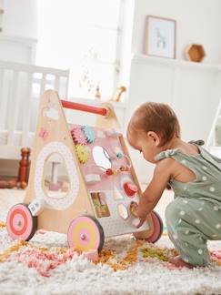 Spielzeug-Activity-Lauflernwagen mit Bremsen, Holz FSC® BASIC