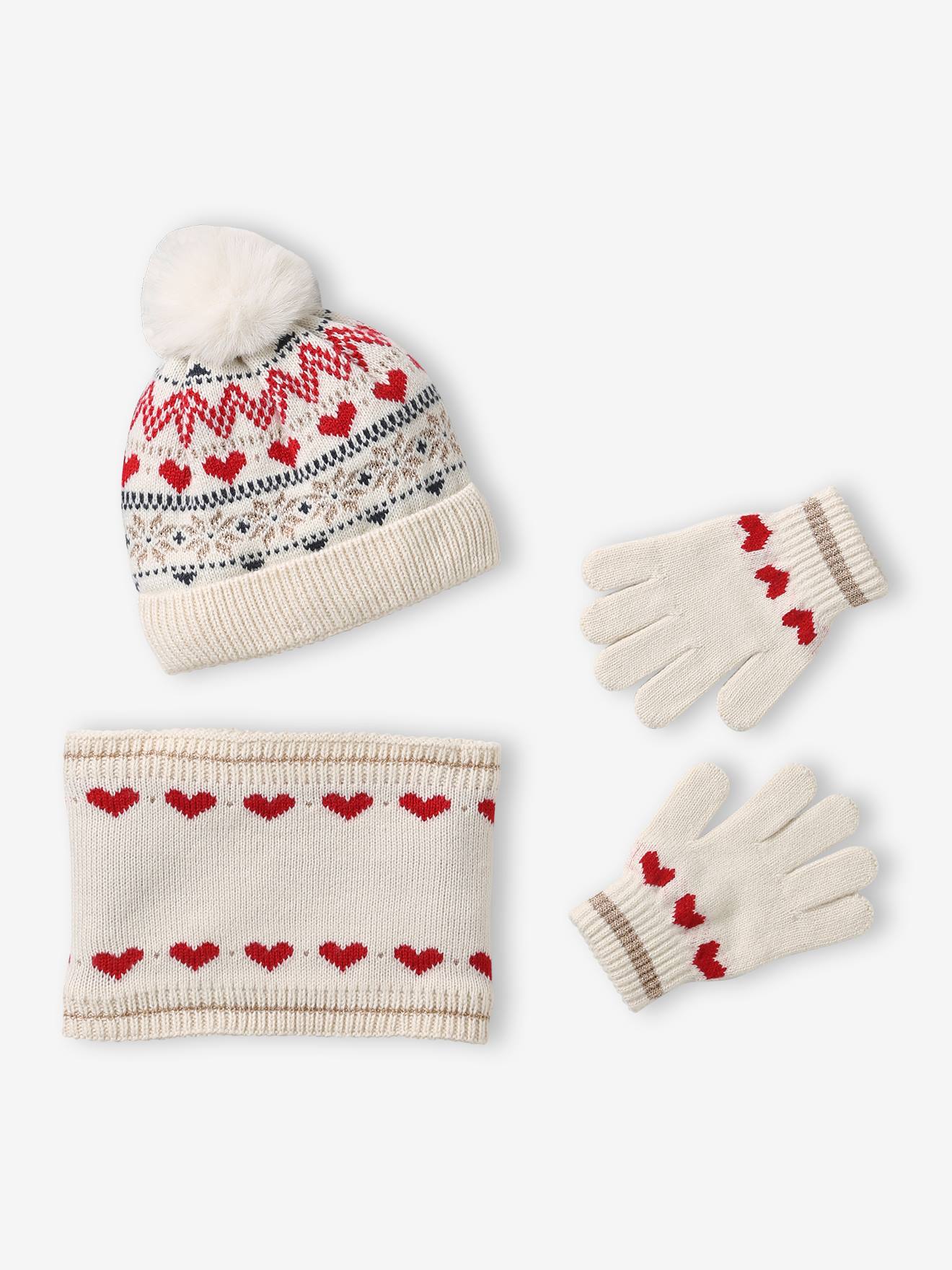 Mädchen Set aus Mütze
