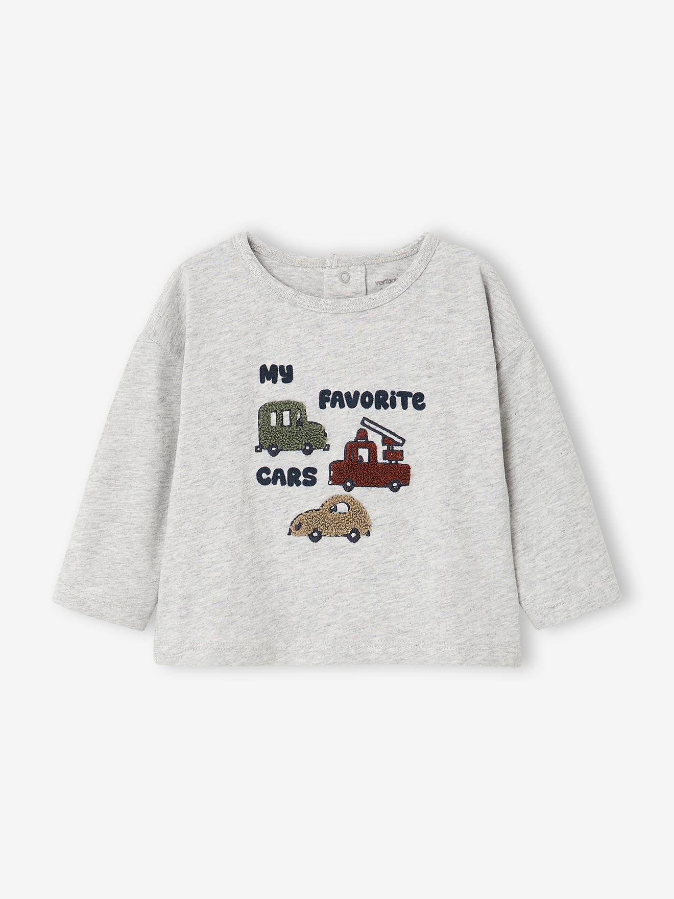 Baby Shirt mit Druckknöpfen hinten Bio-Baumwolle