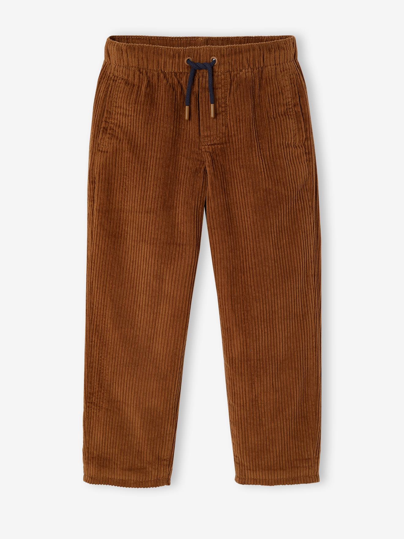 Weite Thermohose aus Cord Jungen Bundweite verstellbar cappuccino