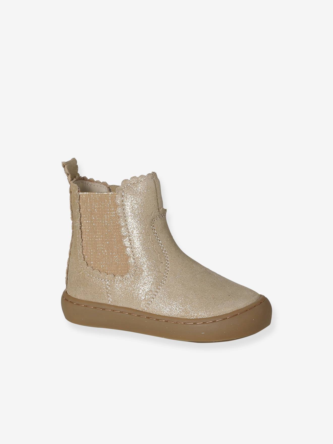 Baby Chelsea-Boots aus Leder mit Reißverschluss