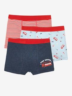 Jungenkleidung-Unterwäsche & Socken-Unterhosen & Boxershorts-3er-Pack Jungen Boxershorts „Feuerwehrmann“ Oeko Tex